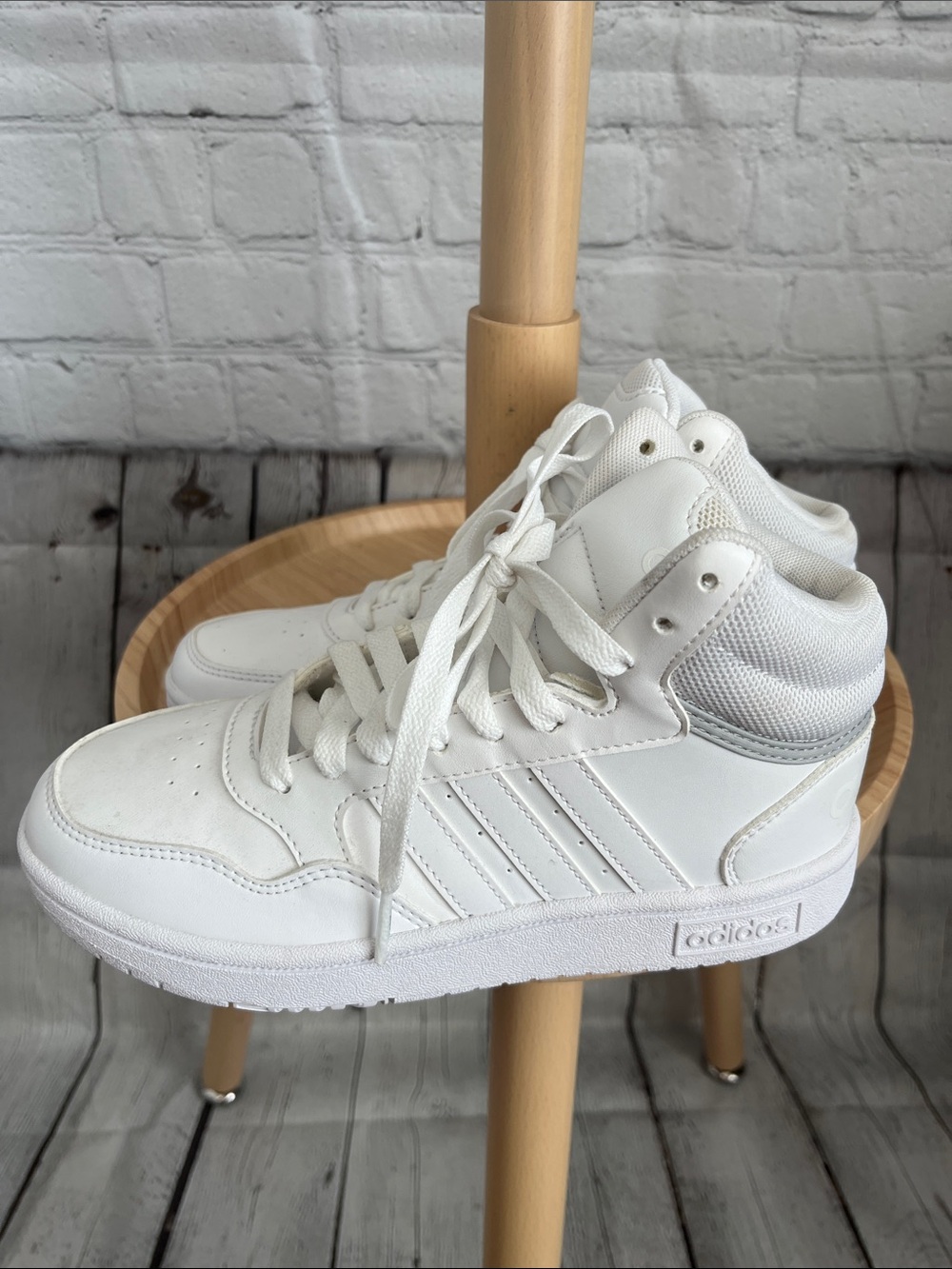 NEW adidas White High-Top Basketball Sneakers